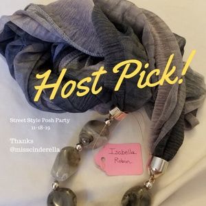 SALE NWT Lerdu Infinity Scarf Black Gray